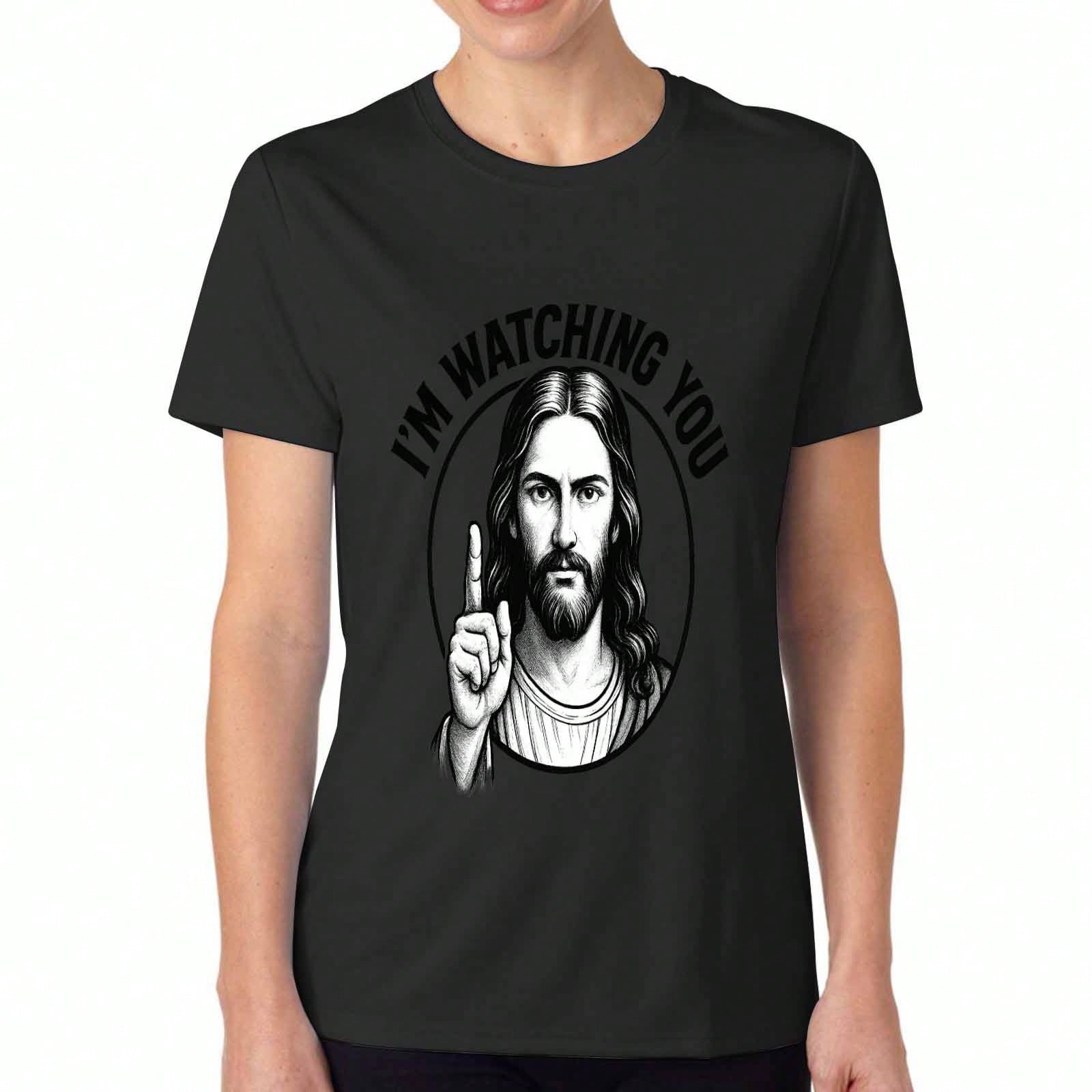 Jesus For President 2024 Women s Cotton T Shirt, Premium Print, Durable, Casual Fashion. Election Hope Graphic Tee. FaithInspired Design For Political S разноцветный