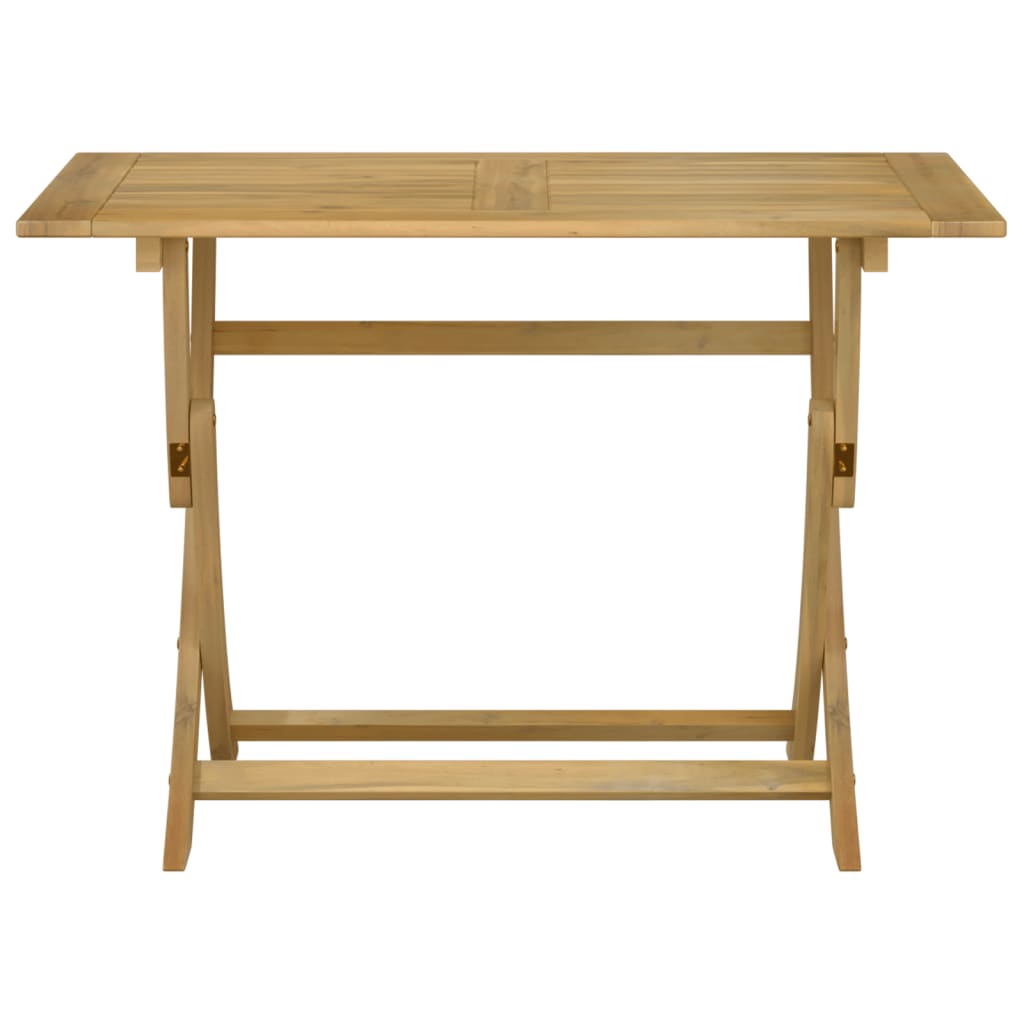 Foldable Garden Table 110 X 55 X 75 Cm Solid Acacia Wood