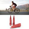 4 Stück 60mm Reifenventilkappen Edelstahl Spitze Rad Reifenventil Schaftabdeckung für Auto Motorräder Fahrräder Rot