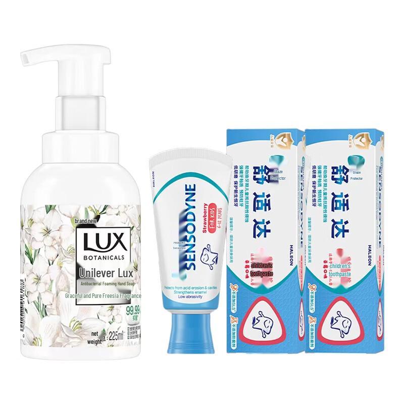 

Lux Antibacterial Hand Soap & Children s Toothpaste Bundle