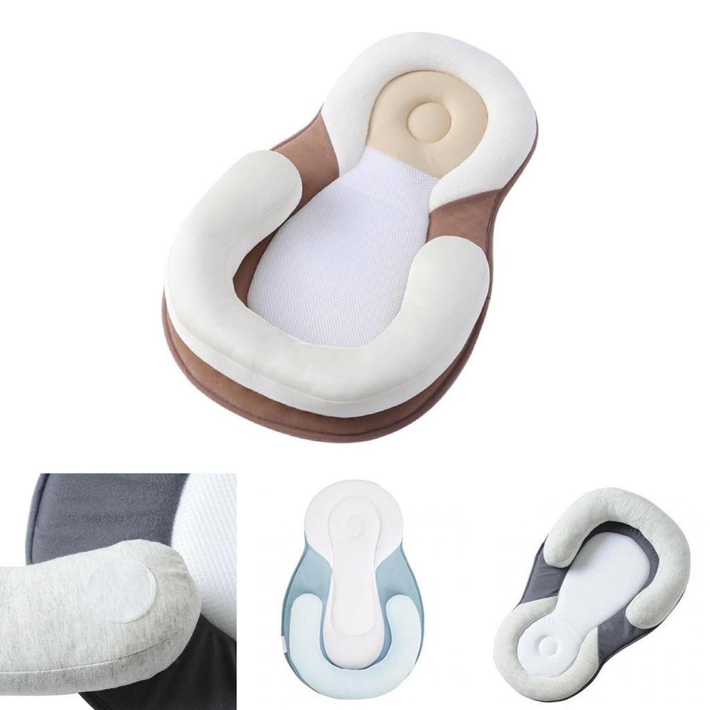Newborn Baby Head Shaping Pillow With Antiroll Design For Infant Sleep Support