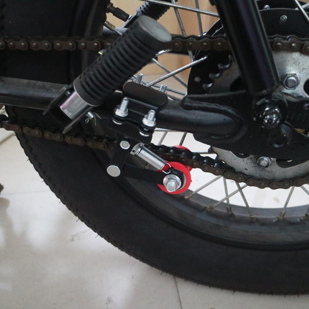 Motorcycle Pulley Chain TENSIONE Adjuster Modified Tensor Regulator Universal Roller Tool Practical Portable Black