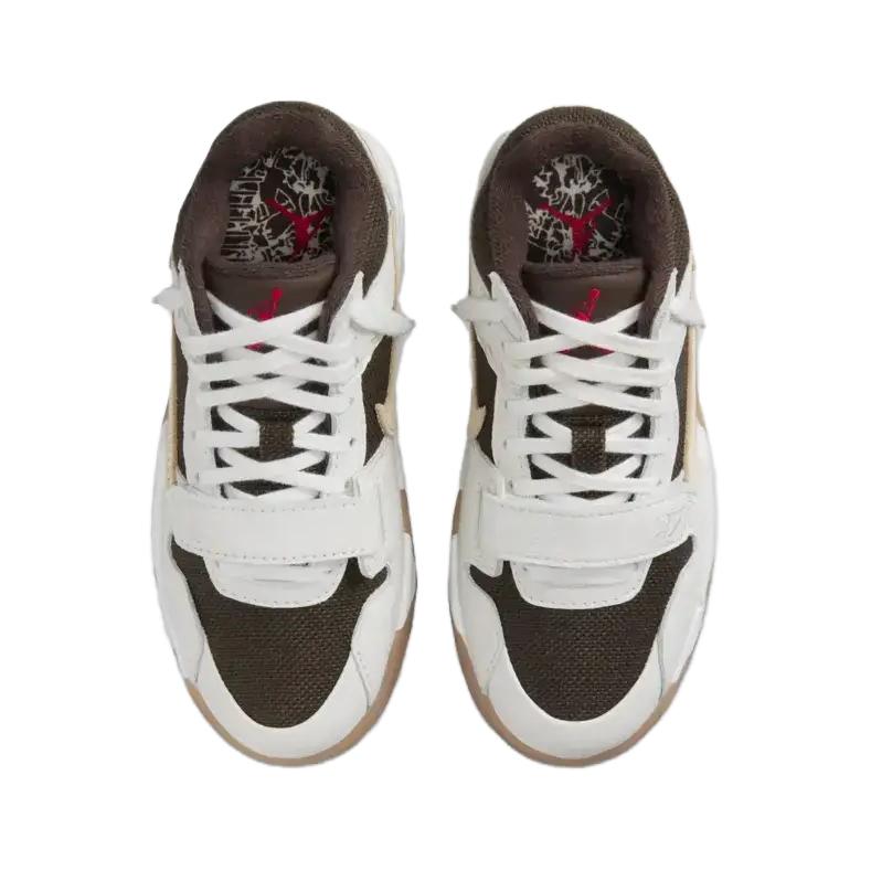 Air Jordan Travis Scott X Jordan Jumpman Jack TR PS Sail Kids Sneakers Cream Muslin Dark-Mocha FJ2851-100