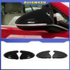 For VW Golf 7 MK7 GTI Side Rear View Mirror Cover Caps For Touran 2014-2018 Carbon Fiber Glossy Black Mirror Case Auto Parts