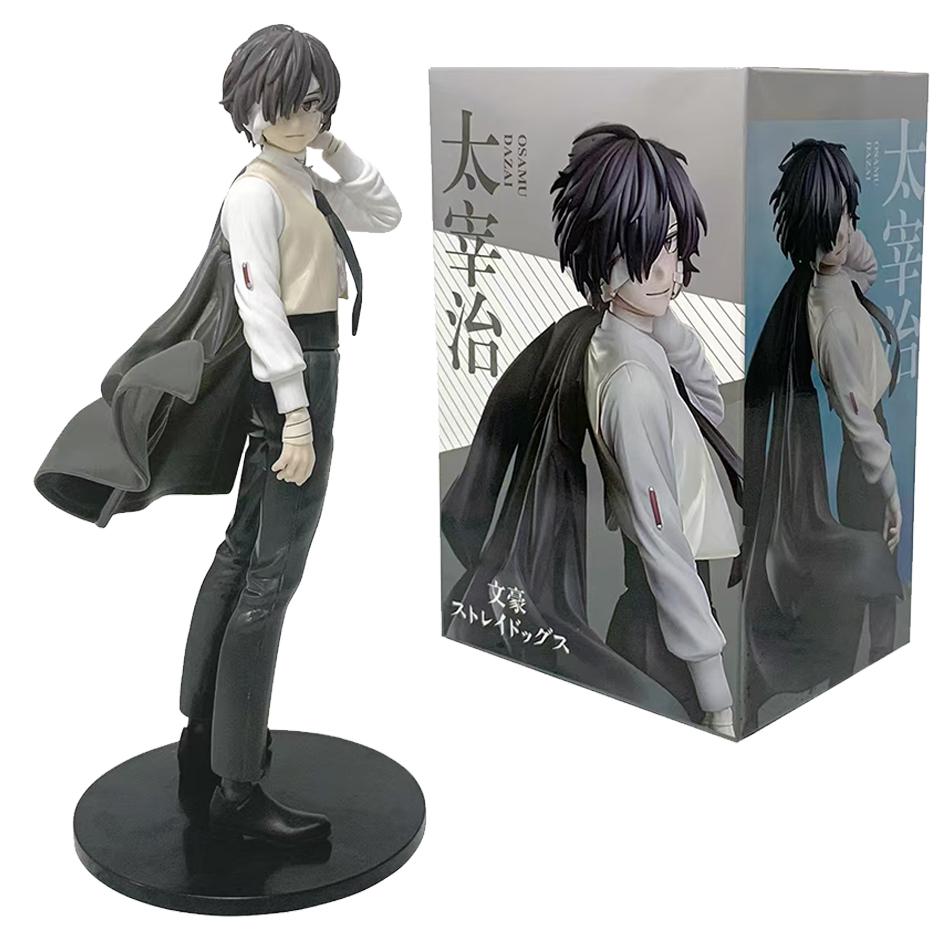 Anime Bungo Stray Dogs Nakahara Chuya Figure Dazai Osamu Action Figures Noodles Press Model PVC Collectible Toys Birthday Gifts