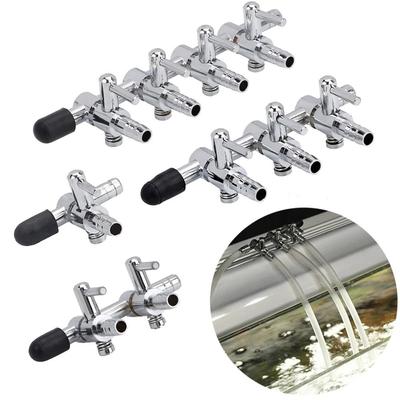 Stainless Steel Aquarium Air Splitter 1 2 3 4 5 Way Air Pump Flow Splitter Distributor