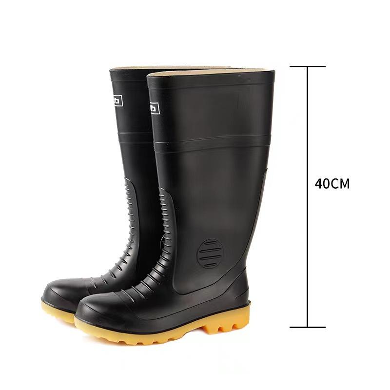 

Непромокаемая обувь, противоударная и проколостойкая, мужская, с высоким голенищем, стальной подносок, стальная подошва, водная обувь, страхование труда, промышленная и горнодобывающая защитная обувь от дождя 47