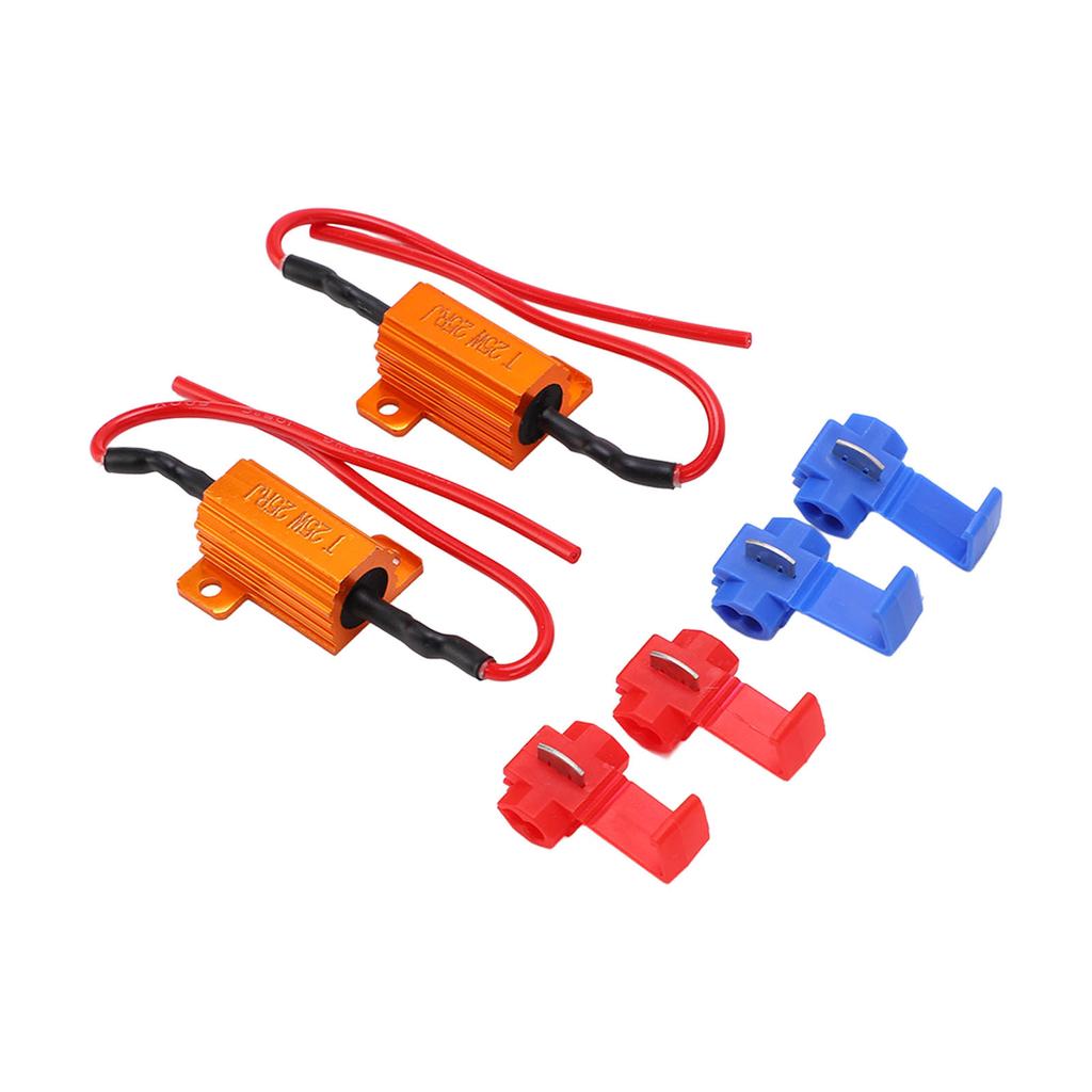 2set 25W 25 Ohm LED Widerstand Decoder Anti Korruption Langlebig Lastanzeige Widerstand