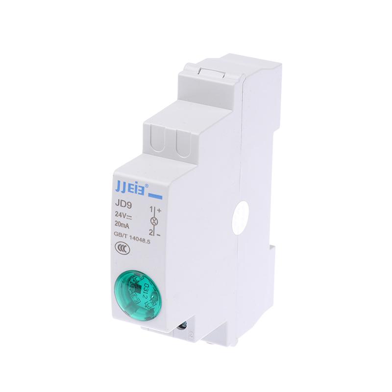 

Индикатор питания типа Din Rail Светодиодная сигнальная лампа Серия AC/DC 24V Индикация Индикаторные лампы Сигнальные лампы JD9 зелёный