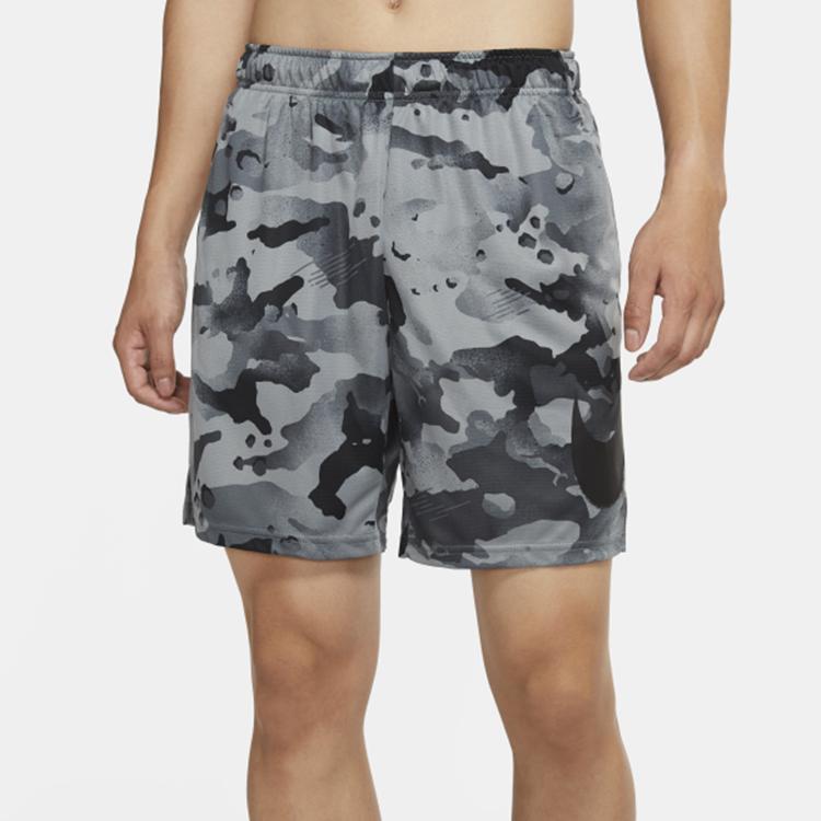Nike Dri-Fit Camouflage Training Shorts Men Shorts Black CU4039-010