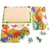 Dinosaur Wooden Puzzle for Children Ages 3-6: Educational and DIY Hand-Grasp Puzzle