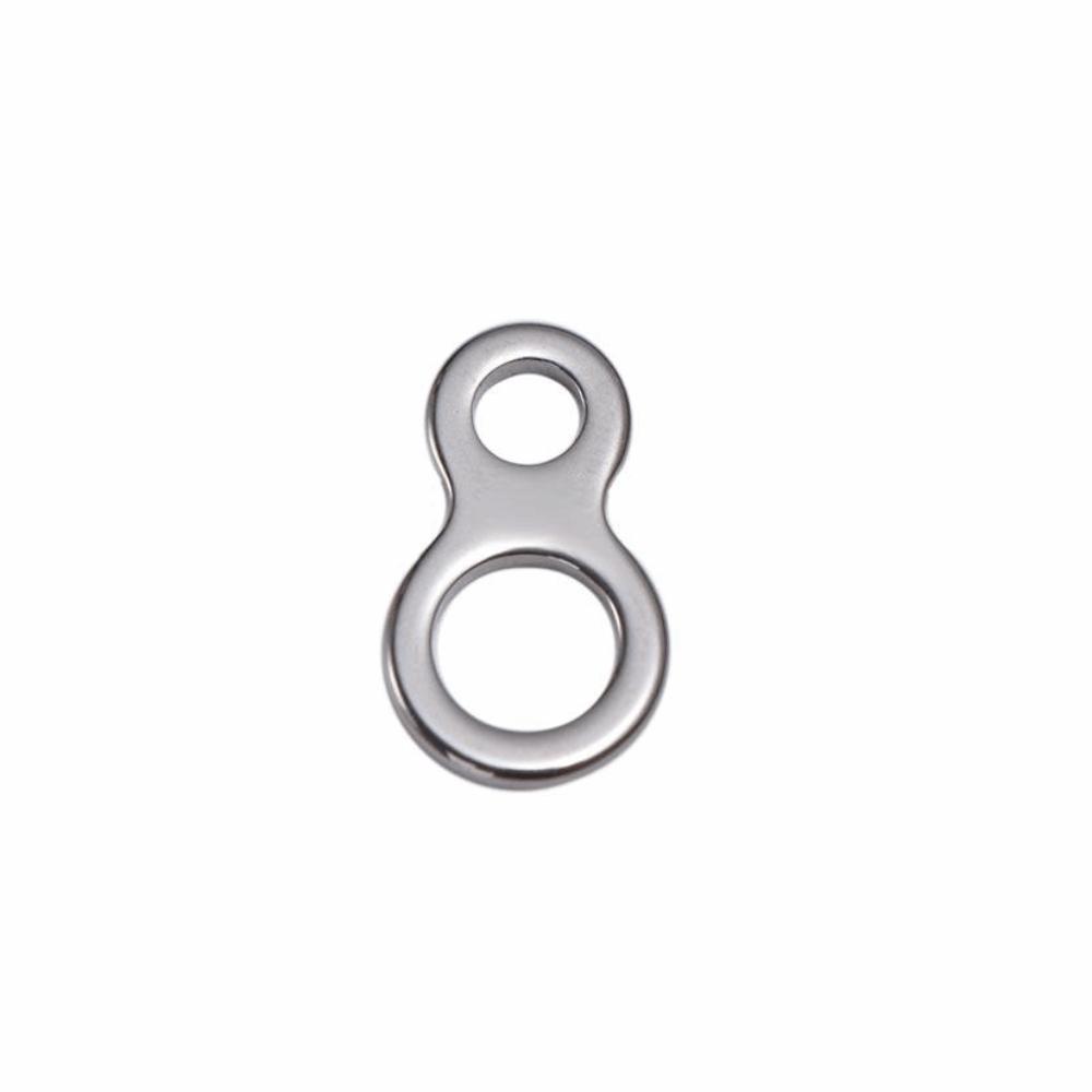 10Pcs 8 Shape Double Hole Link High Strength Trolling Connector Fishing Connector Ring Trolling