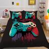 3D Game Console Printing Home Bedclothes Single Size Bed Clothes Boy Kid Highend Soft Bedding Set Cover