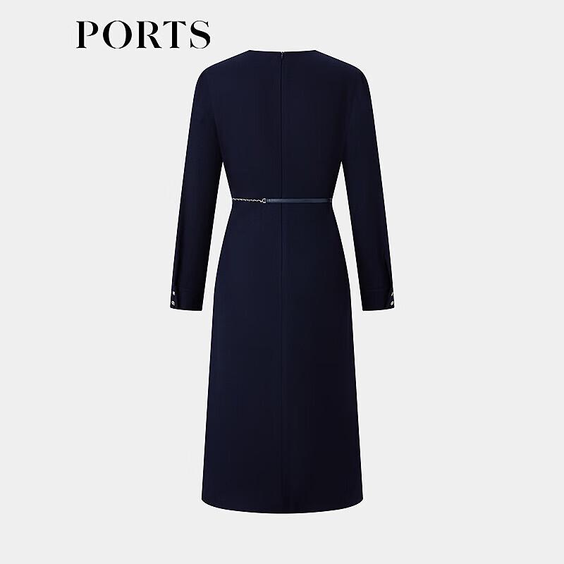 

PORTS Women s Elegant Navy Wool Knit Dress M/6