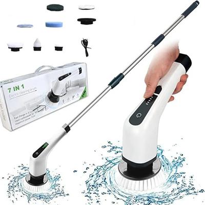 Cordless Electric Cleaning Brush 9-in-1 Long Handle Retractable Electric Mop Electric Spin Scrubber