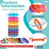 Sasylvia 50 Pcs Employee Appreciation Gifts Silicone Bracelets Motivational Quote Pirational Rubber Wristband Thank You Gift for Coworker Office