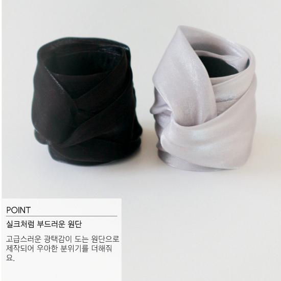 NOCTURN ONE TOUCH SEIDE ROLL HAARMANSCHETTE (3 Farben)