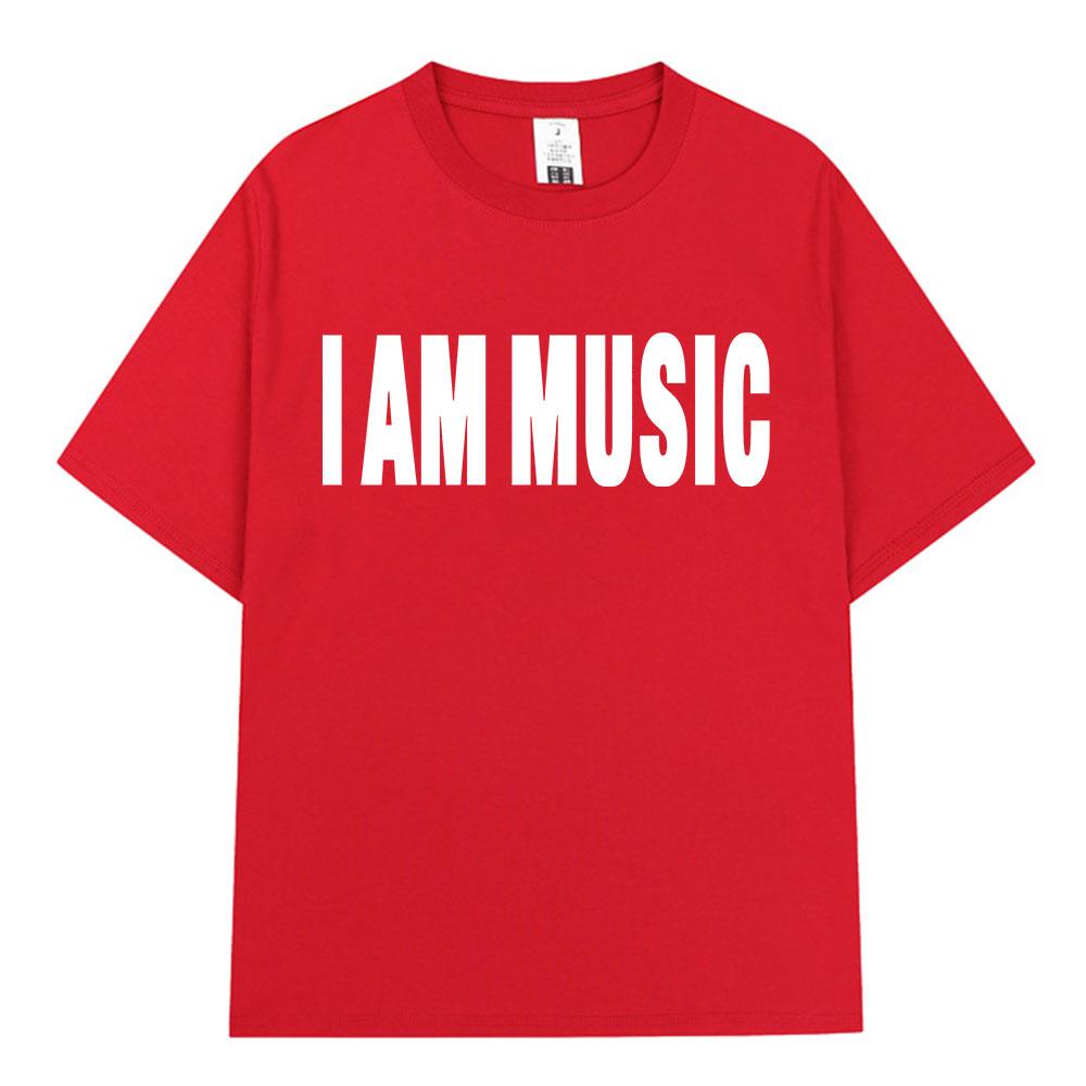 Rapper Playboi Carti Same Style I AM MUSIC Print T-shirt Women Fashion Hip Hop Opium T Shirts Oversized T Shirt Tops