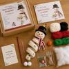 Decorazione di Natale Albero di Natale Kit Artigianale all'Uncinetto Pupazzo di Neve all'Uncinetto Ornamento a Spirale Set Fai da Te con Filato Gancio per Uncinetto e Istruzioni Fatto a Mano