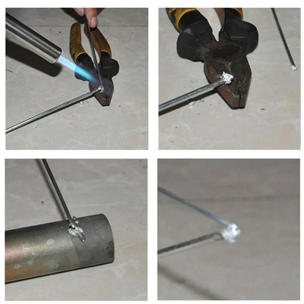 50-200Pcs Low Temperature Easy Melt Aluminum Welding Rods Weld Bars Cored Wire Rod Solder Tin Flux for Soldering Aluminum