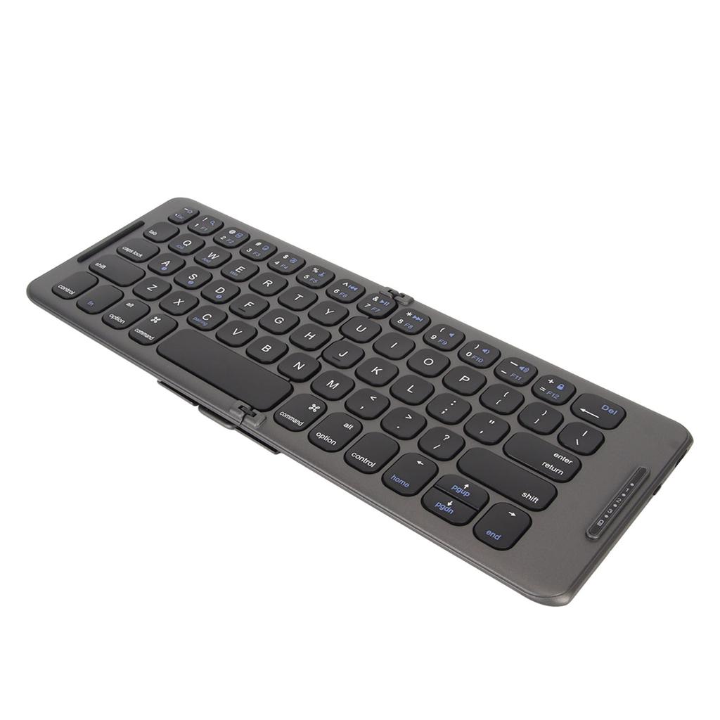 Foldable Bluetooth Keyboard 2 Fold Wireless Keyboard 3 Channel for Tablet Computer