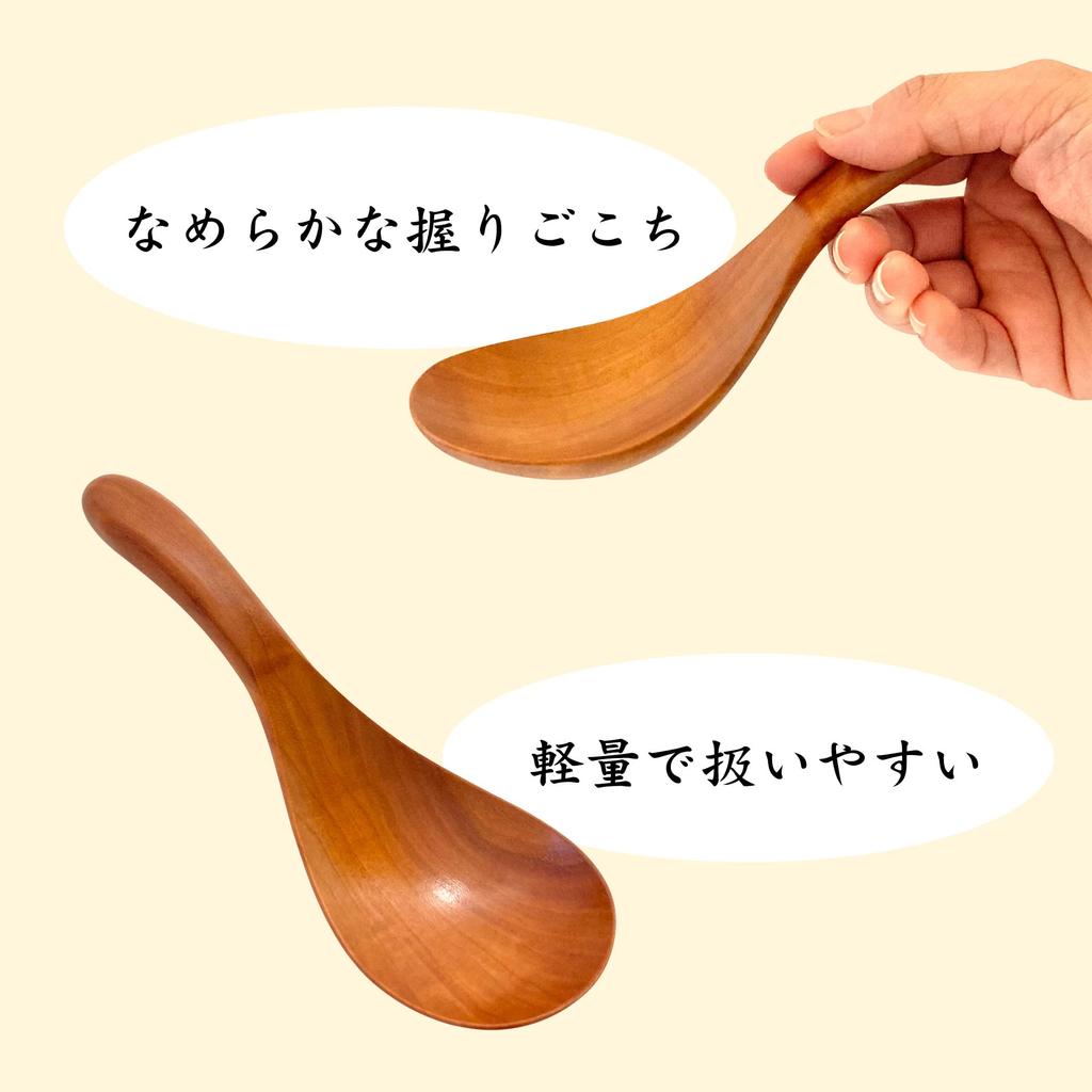 Wooden Serving Spoon, Natural Wood, for Ladle, Spoon, Pot, Soup Spoon, Serving Utensil, Cutlery, Ladle (Sold Separately (No Hole))