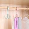 Space Saving Four Claw Hooks Plastic Spinner Hanger Bag Hanger Rotatable Hanger Hooks  Home
