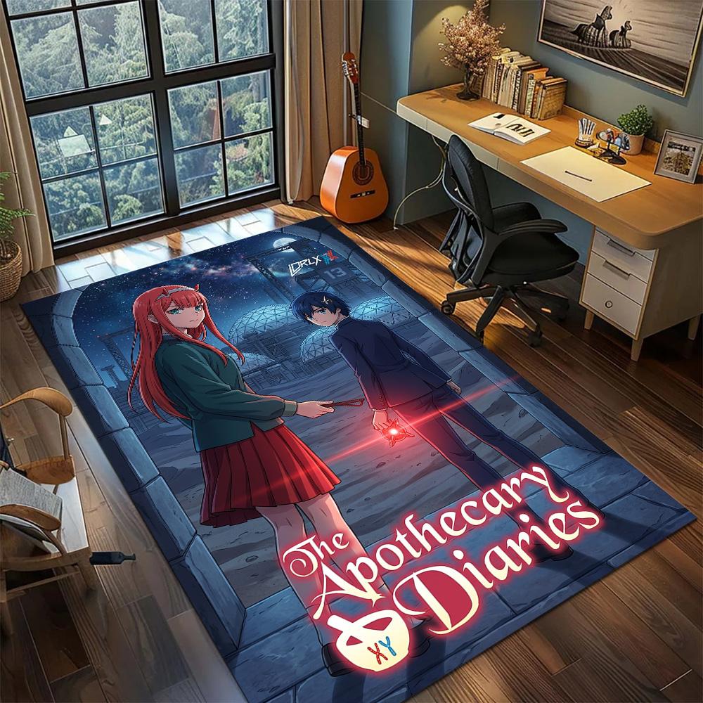 Darling in the Franxx Carpet Floor Mat Non Slip Washable Gamer Bedroom Large Area Home Room Decor YUN6512