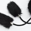 Unisex Faux Fur Aviator Hat Thickened Faux Fox Fur Ushanka with Ear Flaps Warm Winter Outdoor Hat
