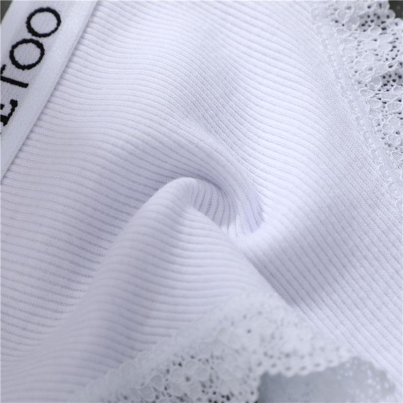 M-2XL Women Lace Briefs Sexy Low Rise Hollow Out Panties Female Letter Belt Brazil Underwear Girls Plus Size Panty Lingerie New