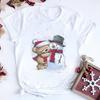Women Tshirts Merry Christmas Tree Print Red Top Femal New Clothing Short Sleeve Fashion Harajuku Kawaii T-shirt Y2K Clothing