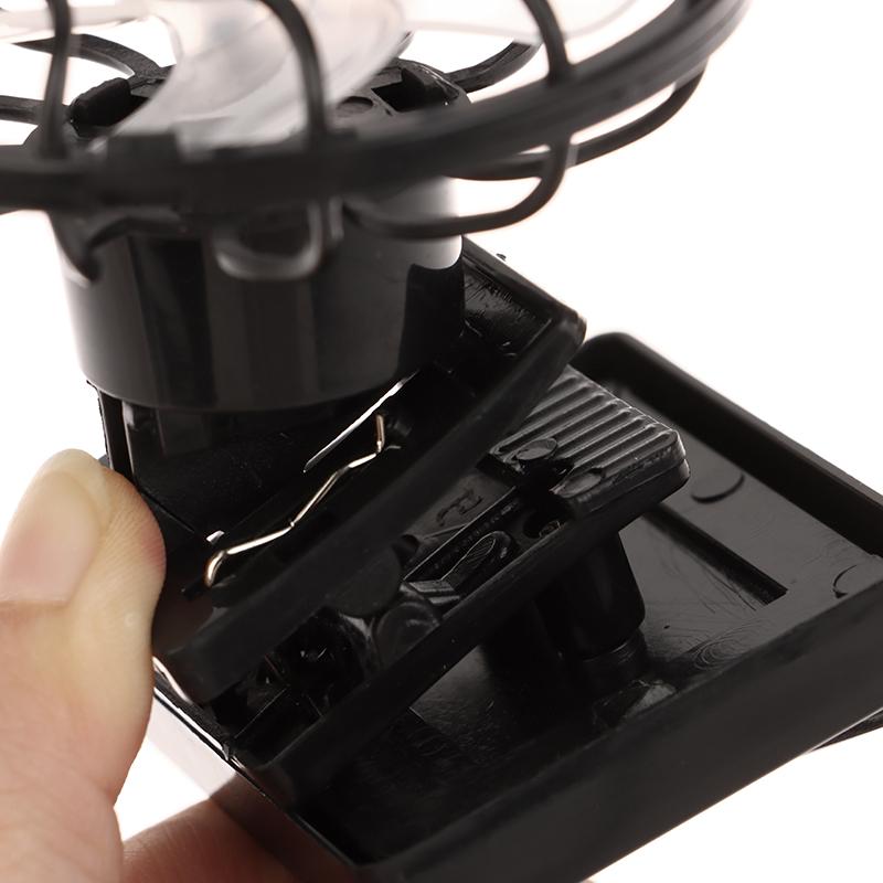 Portable Clip On Cap Fan Mini Solar Powered Fan Summer Hat Cap Clip Cooler Fan Outdoor Picnic Camping Hiking Wilderness Fans