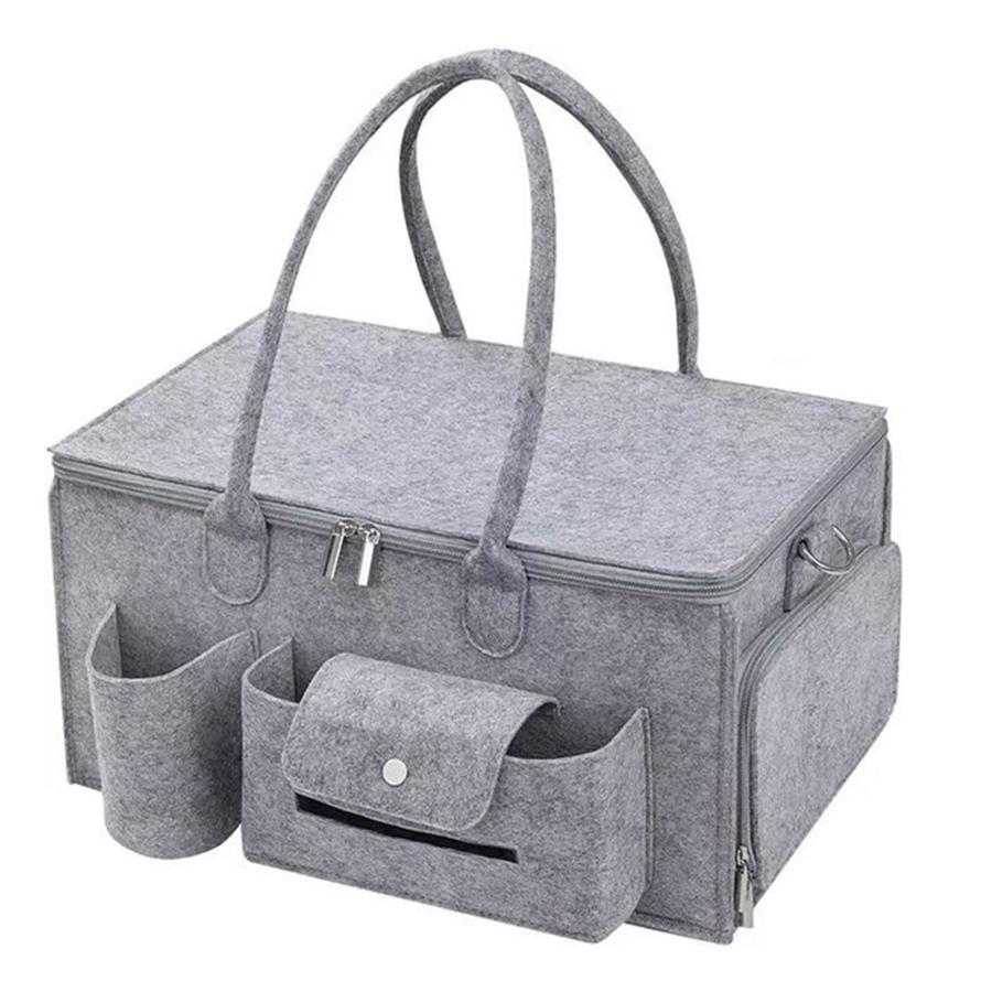 

Baby diaper bag Organizer Portable holder bag Change table and car nursery essentials storage box Diaper bag Baby diaper bag серый