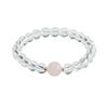 Juan Yu White & Pink Crystal Bracelet for Women, Colorful Gemstone Jewelry, Model CB4082204