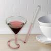2x Glass with Long Straw Spiral Cup Drinkware Clear