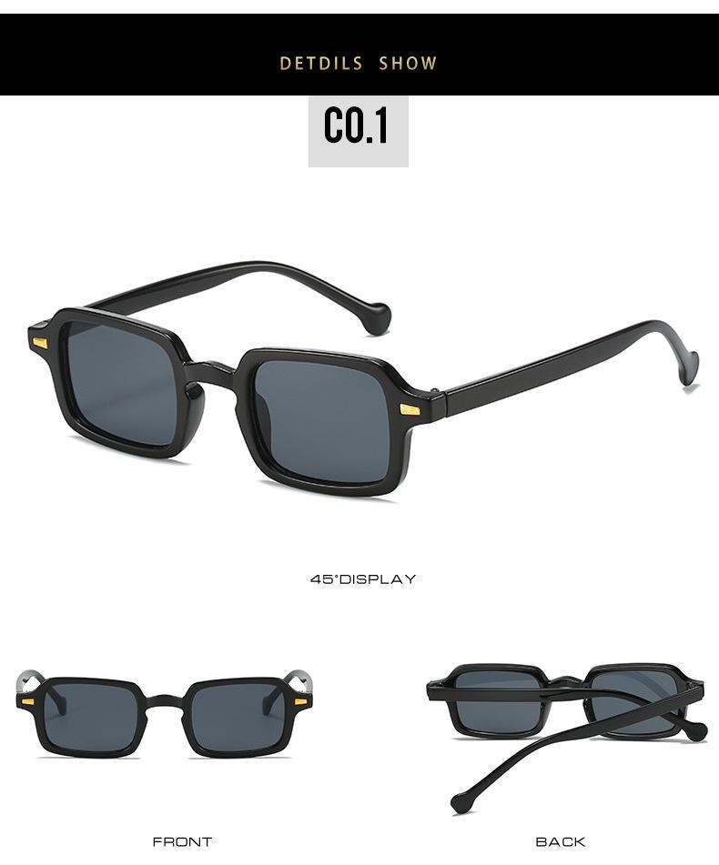 2022 Retro European & American Square Rivet Sunglasses for Women