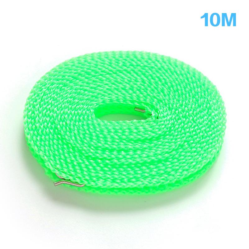 Sznurek na pranie zewnętrzny Nylonowy Antypoślizgowy Sznurek do prania Podróżny Kempingowy Wiatroodporny Sznurek do ubrań 5/10 Metrów Długości Sznurek