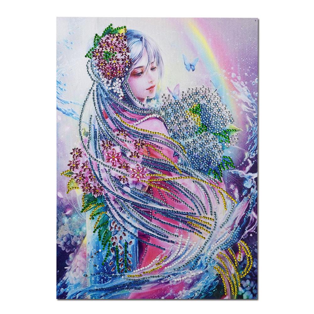 Buy 5D DIY Embroidery Round Full Drill Diamond Painting Cross Stitch ...