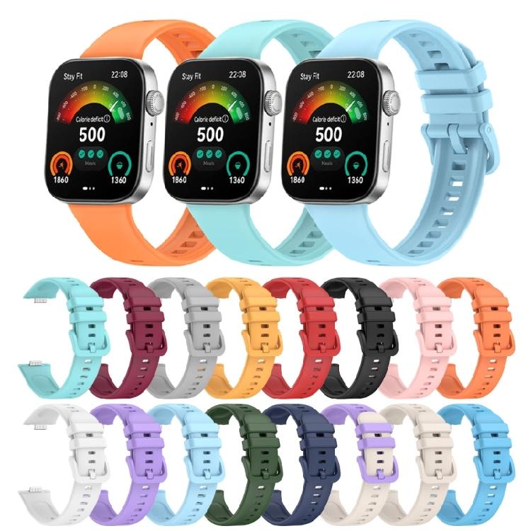 Replacement Watchband Silicone Sport Strap Comfortable Silicone Wristband Portable Watch Strap Suitable for Watch fit3