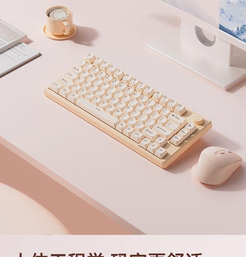 Kabellose, ultra-leise mechanische Gaming-Tastatur für Mädchen – Ideal für Büro & Laptop-Tippen