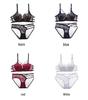 9907 Lace Cross-Strap Bra Set: Sexy European & American Style, Thin Top, Thick Bottom, Steel Ring Support