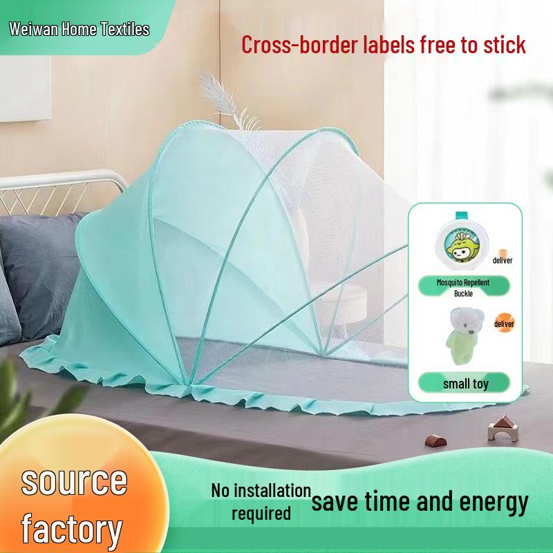 Foldable Baby Sunshade & Mosquito Net Yurt - Easy Install, No Bottom