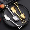 FAIS DU 4/8PCS Aço Inoxidável Pá Colheres Colheres de Chá Criativo Colher de Café Para Sorvete Sobremesa Colher Talheres Conjunto de Talheres