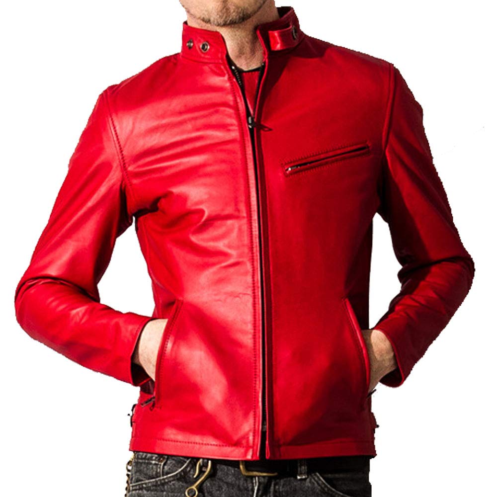 

Single Rider Single Rider Jacket SRS01A L Size Red [Liugoo Leathers] Men s червоний