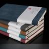 College Notebooks Soft Leather Student Diary Thicked Office Record Notepad 80sheets Write Paper Memo Pad A5/A6 Planner Journal