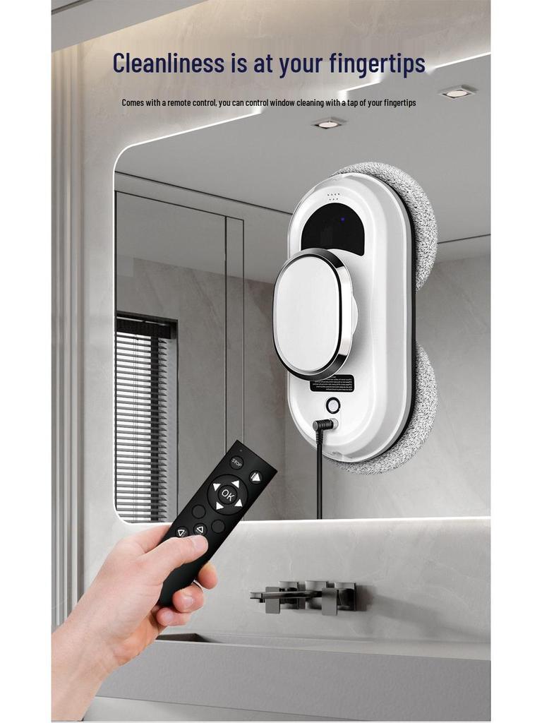 High-Altitude Automatic Window Cleaning Robot with Long-Lasting Suction and Anti-Fall Features