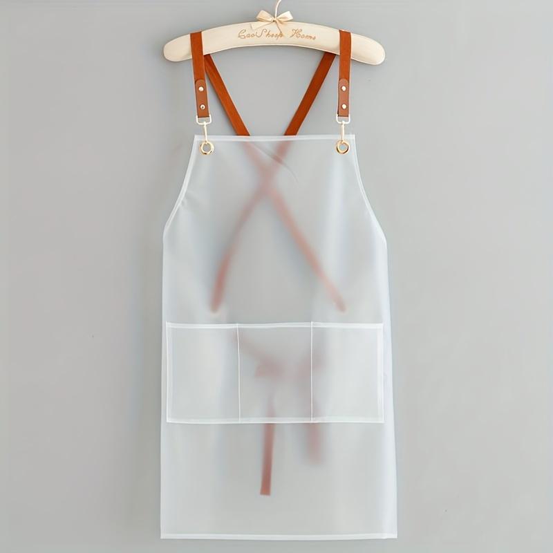 Stylish & Durable All-in-one Apron - Resistant, Transparent with Adjustable Straps, Ideal for Hairdressers, Barbers, Housewives & Chefs