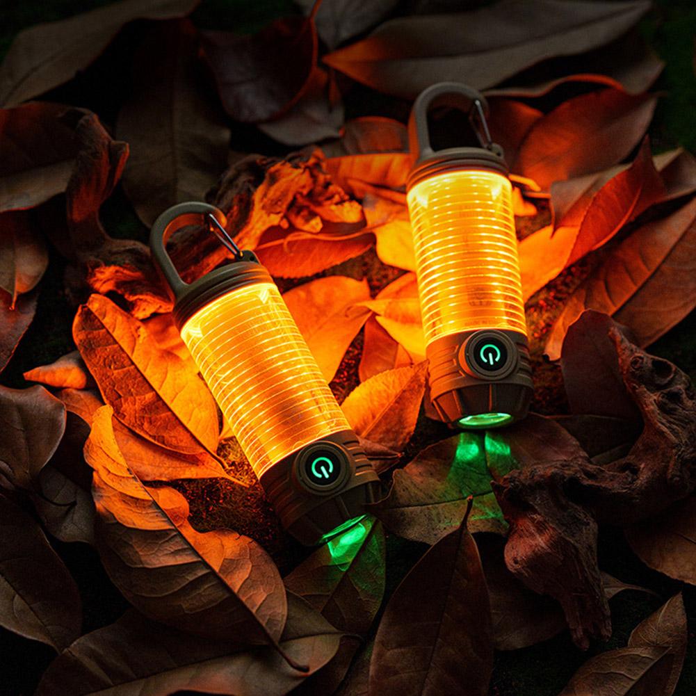 LED Camping Lantern with 5 Brightness Emergency Light Waterproof Camping Light Rechargeable Flashlight for Camping Hurricane