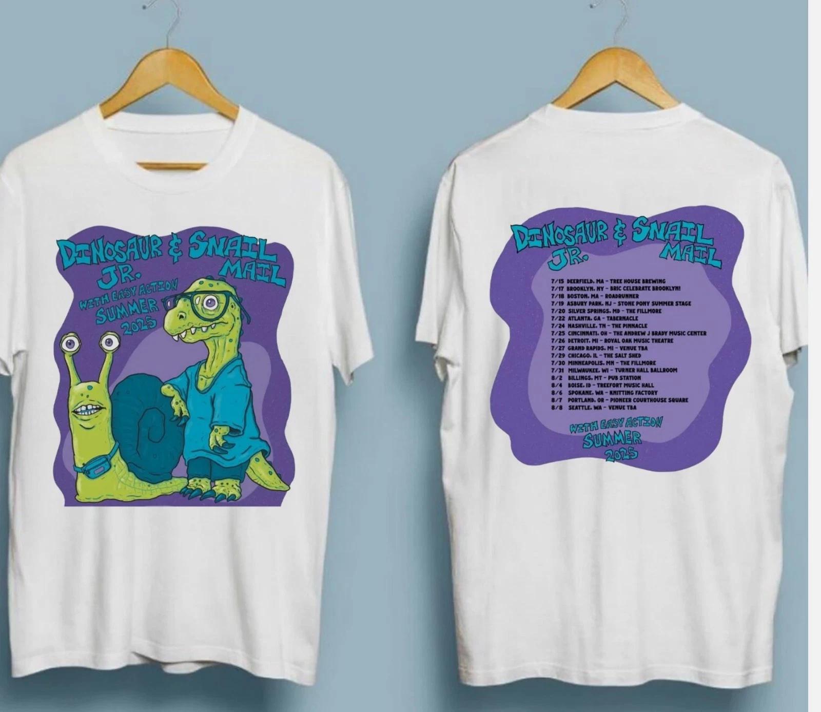 NEW Dinosaur Jr. and Snail Mail Announce Summer 2025 Tour White Shirt S
