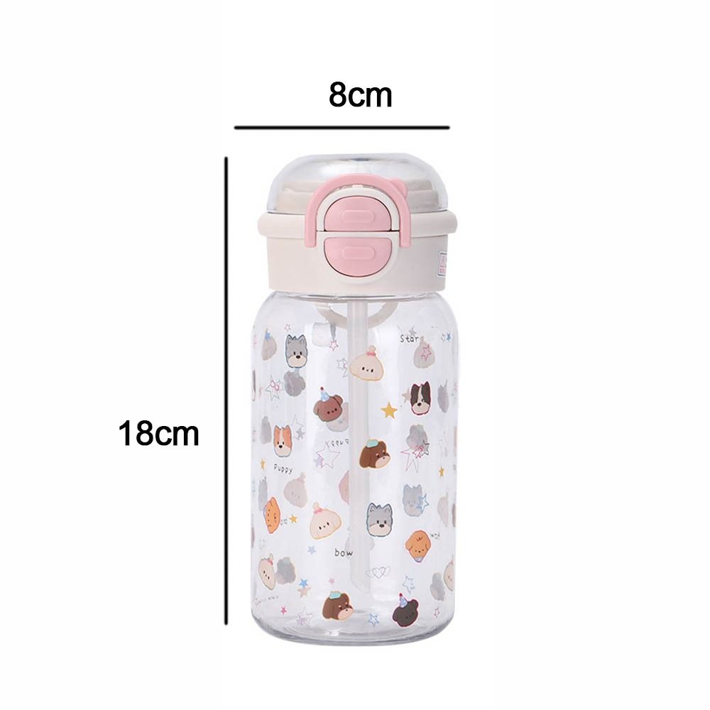 500ml Water Bottle Large Capacity Beverage Bottle Cute Water Cup  Outdoor